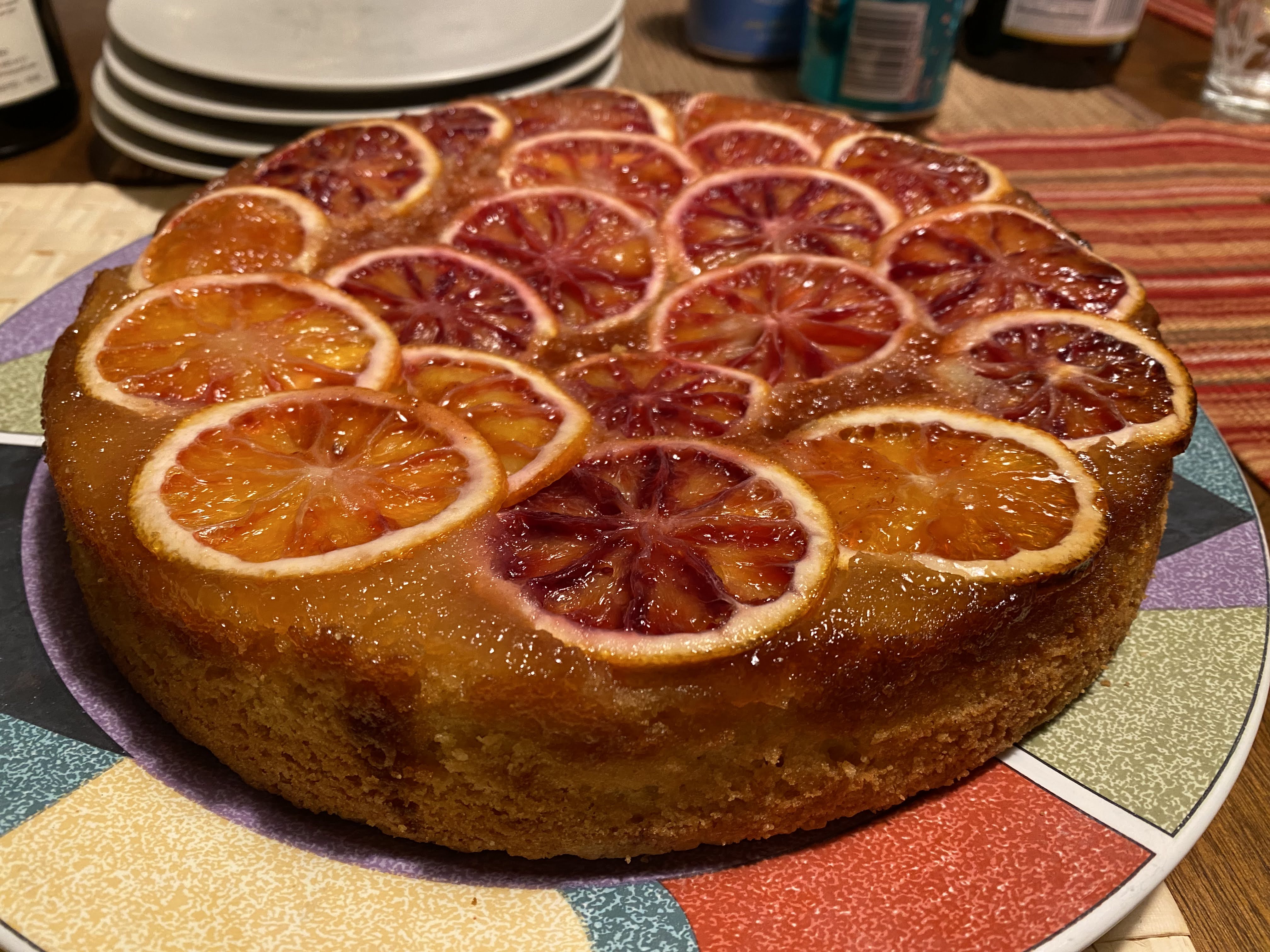 blood orange olive oil cake